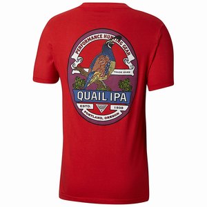 Columbia PHG Quail IPA Graphic Tee Skjorta Herr Röda (KBNUH2538)